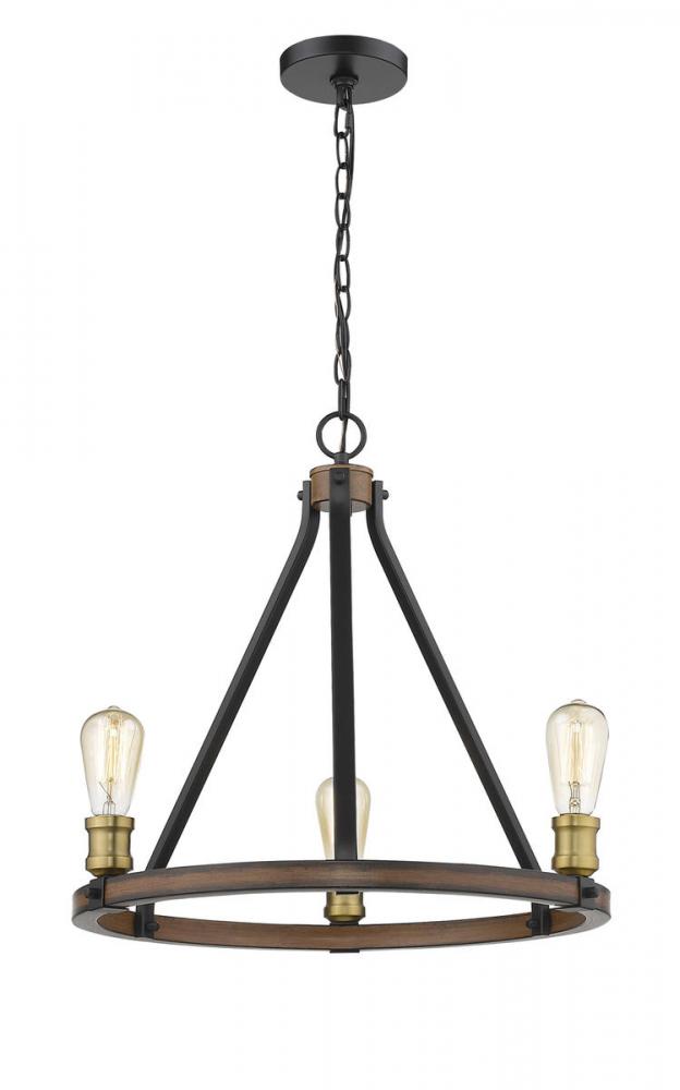 Z-Lite Lighting 472-3RM Chandelier Restoration - Brown